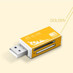 เครื่องอ่านการ์ดหน่วยความจำมัลติฟังก์ชัน 1 in 1 สำหรับ Memory Stick Pro Duo Micro SD, TF, M2, MMC, SDHC MS Card