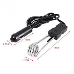 เครื่องต้มน้ำไฟฟ้ารถยนต์แบบพกพา 12V/24V สำหรับเดินทาง แคมป์ปิ้ง ปิคนิค