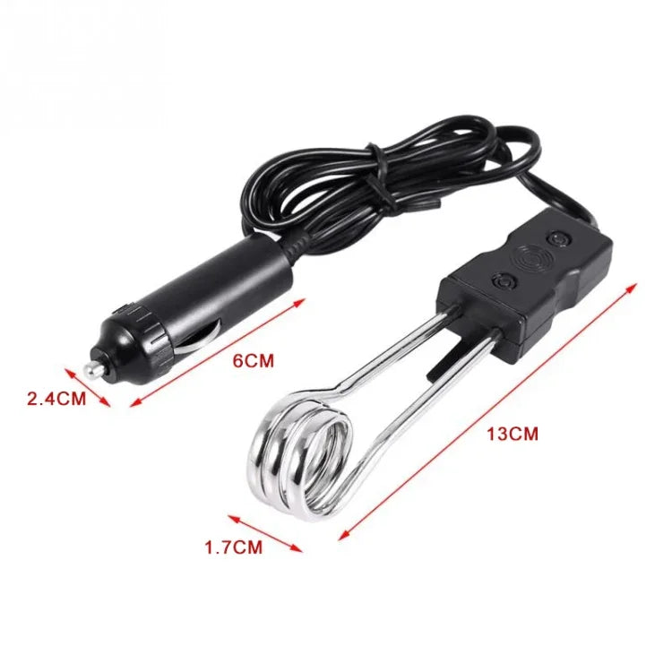 เครื่องต้มน้ำไฟฟ้ารถยนต์แบบพกพา 12V/24V สำหรับเดินทาง แคมป์ปิ้ง ปิคนิค