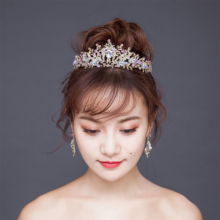 มงกุฎเจ้าสาวไข่มุกสีชมพูทองหรูหรา มงกุฎเจ้าสาวทำมือ ที่คาดผมคริสตัล มงกุฎราชินีสำหรับงานแต่งงาน มงกุฎไข่มุกสีชมพู, มงกุฎไข่มุกสีทอง, มงกุฎไข่มุกสีขาว