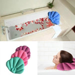 หมอนอาบน้ำรูปเปลือกหอยนุ่มสำหรับสปาที่บ้าน หมอนรองอ่างอาบน้ำเป่าลม, ส่งสีสุ่ม, หมอนรองอ่างอาบน้ำเป่าลมสปา