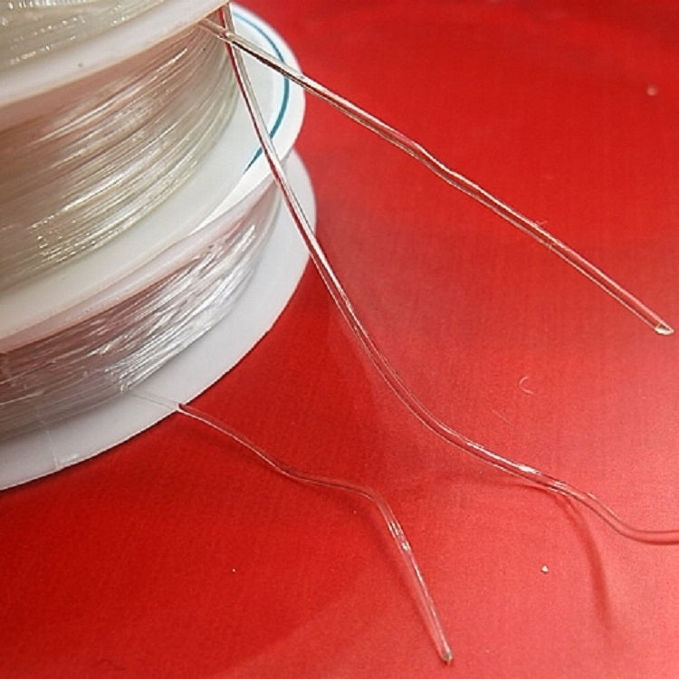 เส้นเอ็นตกปลาใสยืดหยุ่น 5 ชิ้น วัสดุทำเครื่องประดับ DIY ลูกปัด สายลวด 0.5 มม., 0.6 มม., 0.7 มม., 1 มม., 0.8 มม.