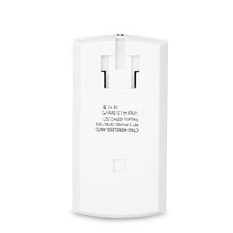 CT60 PIR2 เครื่องตรวจจับอินฟราเรดไร้สาย เซ็นเซอร์ตรวจจับการเคลื่อนไหวของร่างกายมนุษย์ ติดผนังสำหรับระบบรักษาความปลอดภัยบ้านอัจฉริยะ รีโมทอัจฉริยะ