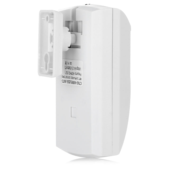 CT60 PIR2 เครื่องตรวจจับอินฟราเรดไร้สาย เซ็นเซอร์ตรวจจับการเคลื่อนไหวของร่างกายมนุษย์ ติดผนังสำหรับระบบรักษาความปลอดภัยบ้านอัจฉริยะ รีโมทอัจฉริยะ