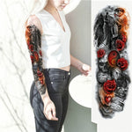 Large Arm Sleeve Waterproof Temporary Tattoo Sticker