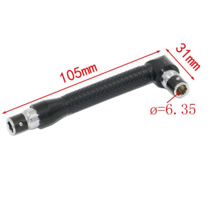 ไขควงด้ามจับ L Pole แบบหัวซ็อกเก็ตสองหัว ไขควงด้ามจับโพสต์หัวไขควง L Pole Wrench