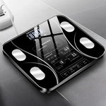 เครื่องชั่งน้ำหนักอิเล็กทรอนิกส์อัจฉริยะสำหรับร่างกาย พร้อมจอ LCD เครื่องชั่งน้ำหนักดิจิทัลสำหรับห้องน้ำ