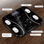 เครื่องชั่งน้ำหนักอิเล็กทรอนิกส์อัจฉริยะสำหรับร่างกาย พร้อมจอ LCD เครื่องชั่งน้ำหนักดิจิทัลสำหรับห้องน้ำ