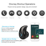 S530 หูฟังสปอร์ตไร้สายบลูทูธแบบสอดหูขนาดเล็กพร้อมไมโครโฟนสำหรับสมาร์ทโฟน