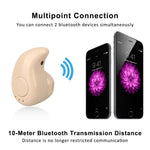 S530 หูฟังสปอร์ตไร้สายบลูทูธแบบสอดหูขนาดเล็กพร้อมไมโครโฟนสำหรับสมาร์ทโฟน