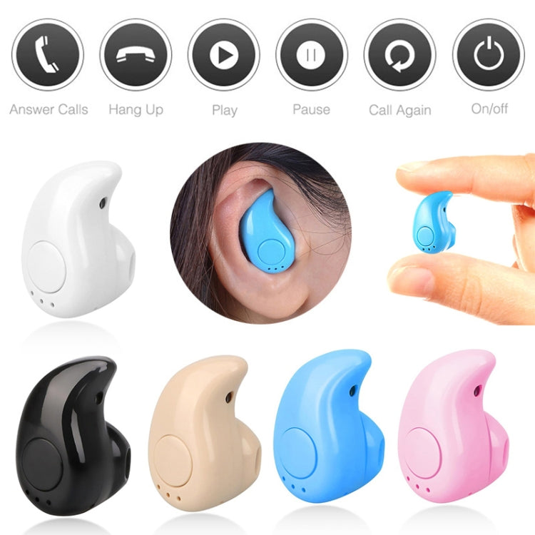 S530 หูฟังสปอร์ตไร้สายบลูทูธแบบสอดหูขนาดเล็กพร้อมไมโครโฟนสำหรับสมาร์ทโฟน
