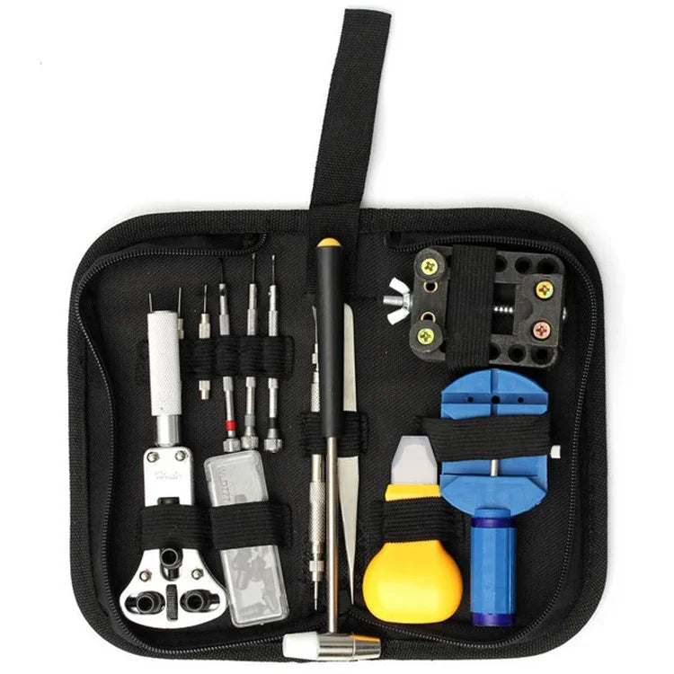 ชุดเครื่องมือซ่อมนาฬิกา 14 in 1 สำหรับใช้ในบ้าน, 14 in 1
