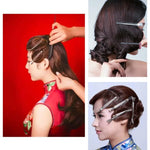 คลิปผมสแตนเลส 10 ชิ้น คลิปปากเป็ด คลิปผม รูเหล็กเดี่ยวขนาดใหญ่