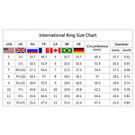 แหวนหมั้นดีไซน์ใบเถาคริสตัลแฟชั่นสำหรับผู้หญิง ขนาด 6, 8