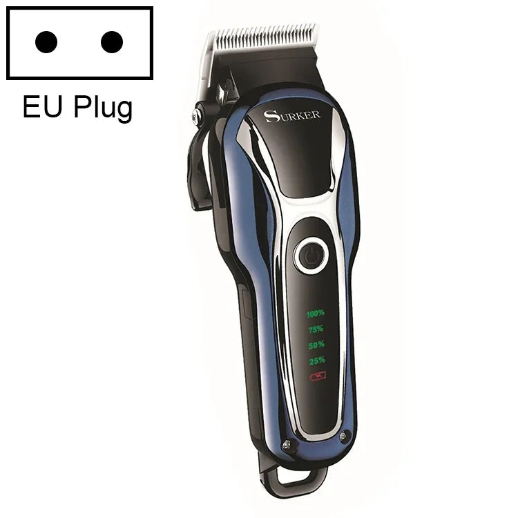 เครื่องตัดผม Surker SK-803 กำลังสูง จอ LCD ปลั๊กไฟ ใช้ได้สองระบบ