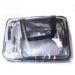 กระเป๋า PVC ใสสำหรับเดินทาง จัดเก็บเครื่องสำอาง กระเป๋าซักผ้า
