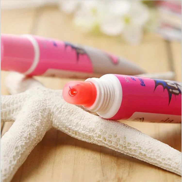 ลิปกลอสลอกง่าย 2 ชิ้น ติดทนนาน กันน้ำ ลิปสติกแมตต์สำหรับผู้หญิง สีแดงแตงโม สีพีชสวย สีแดงเซ็กซี่ สีชมพูโรส สีแดงเชอร์รี่ สีส้มหวาน