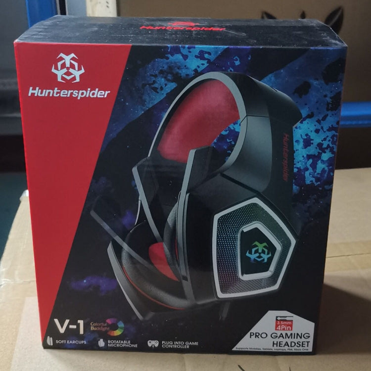 V1 หูฟังเกมมีสาย 3.5 มม. RGB สีสันสดใส ความยาวสาย: 2.2 ม.