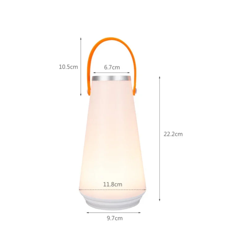 Portable Touch Switch Rechargeable LED Table Lamp Outdoor Camping Emergency Night Light with Handle