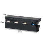 อะแดปเตอร์ USB ขยาย 2 ชิ้น สำหรับ PS4 Slim อุปกรณ์เสริม USB HUB 3.0 ความเร็วสูง สำหรับ PS4 Slim