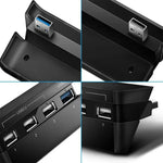 อะแดปเตอร์ USB ขยาย 2 ชิ้น สำหรับ PS4 Slim อุปกรณ์เสริม USB HUB 3.0 ความเร็วสูง สำหรับ PS4 Slim