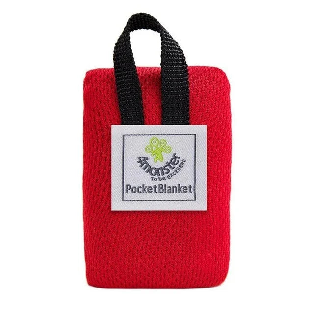 Portable Ultra-thin Folding Camping Mat Pocket Waterproof Blanket Outdoor Picnic Mat Sand Beach Mat, Size: 70*110cm, 70x110cm Red, 70x110cm Blue