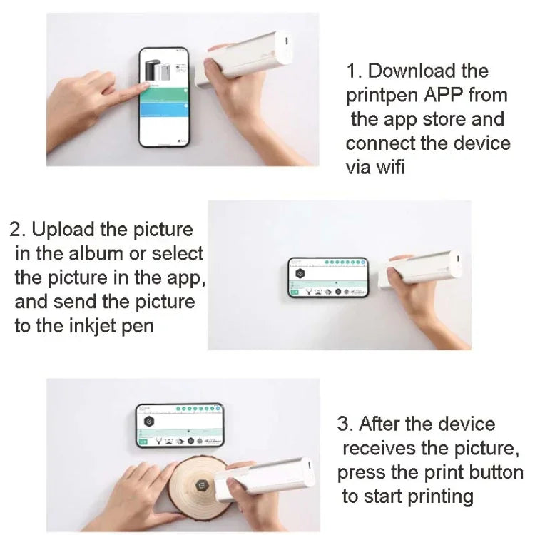 EVEBOT เครื่องสักพกพา DIY ปากกาพิมพ์หมึกขนาดเล็ก