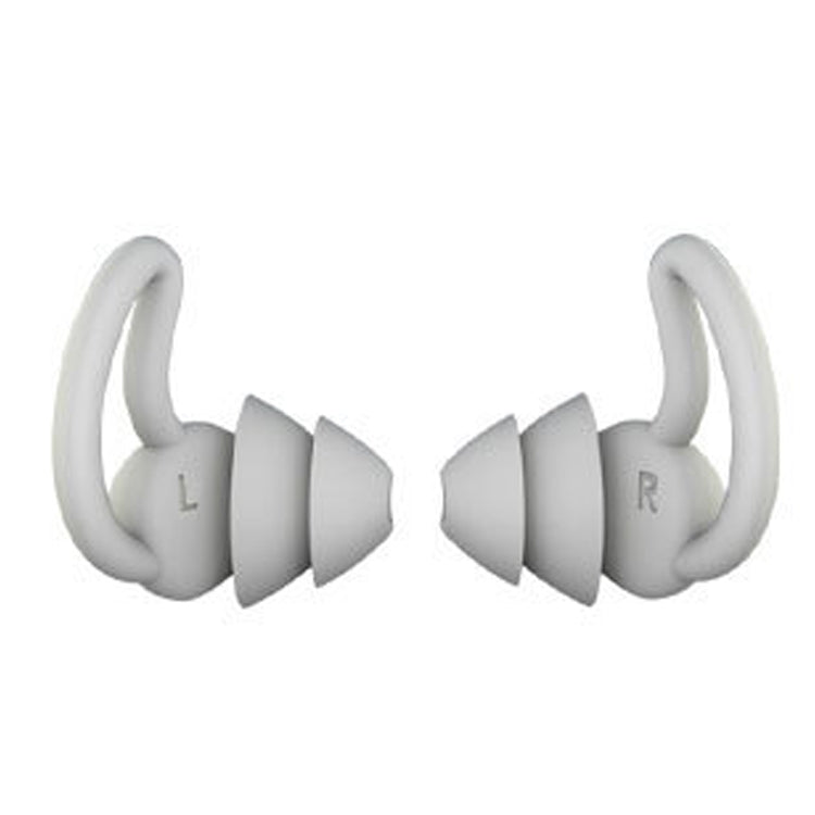 1 Pair Shark Fin Nnti-falling and Noise-reducing Earplugs Anti-Noise Earplugs For Sleeping Dormitory Noise Reduction And Noise Prevention Earplugs, Gray (2 Layers), Black (2 Layers), Gray (3 Layers), Black (3 Layers)