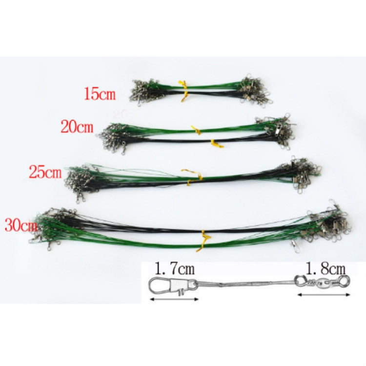 สายลวดหน้าลูย่าพร้อมสายพินป้องกันการกัด 20 ชิ้น ขนาด 20CM, 25CM, 30CM, 15CM