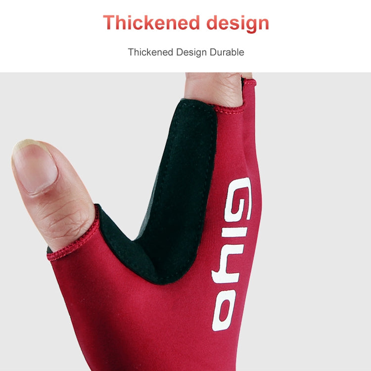 ถุงมือครึ่งนิ้ว GIYO สำหรับขี่จักรยานเสือภูเขา, S, M, L, XL, XXL