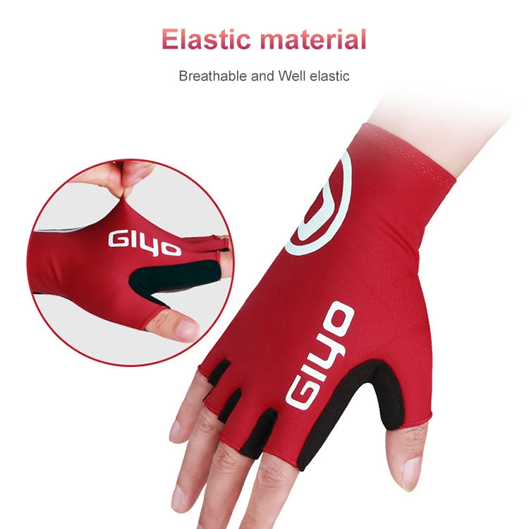 ถุงมือครึ่งนิ้ว GIYO สำหรับขี่จักรยานเสือภูเขา, S, M, L, XL, XXL