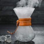 กาแฟหม้อแก้วทนความร้อนสูง 400ml หม้อกาแฟแบบไม่มีที่กรองและมีที่กรอง