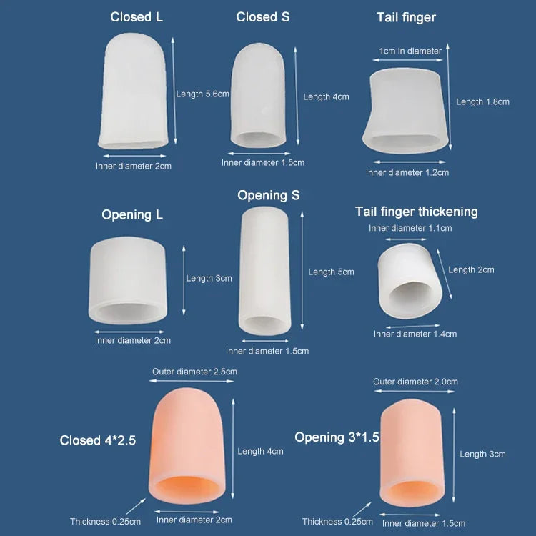 ชุดดูแลนิ้วเท้าป้องกันตาปลา 5 ชุด สีสุ่มจัดส่ง, แบบปิด, แบบเปิด, นิ้วหาง, แบบปิด S, แบบปิด L, แบบเปิด S, แบบเปิด L, นิ้วหางหนา