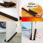 ที่กันประตูแบบคู่ ตกแต่งป้องกันประตู พร้อมแถบกันชนและแถบทำความสะอาด Guard Stopper