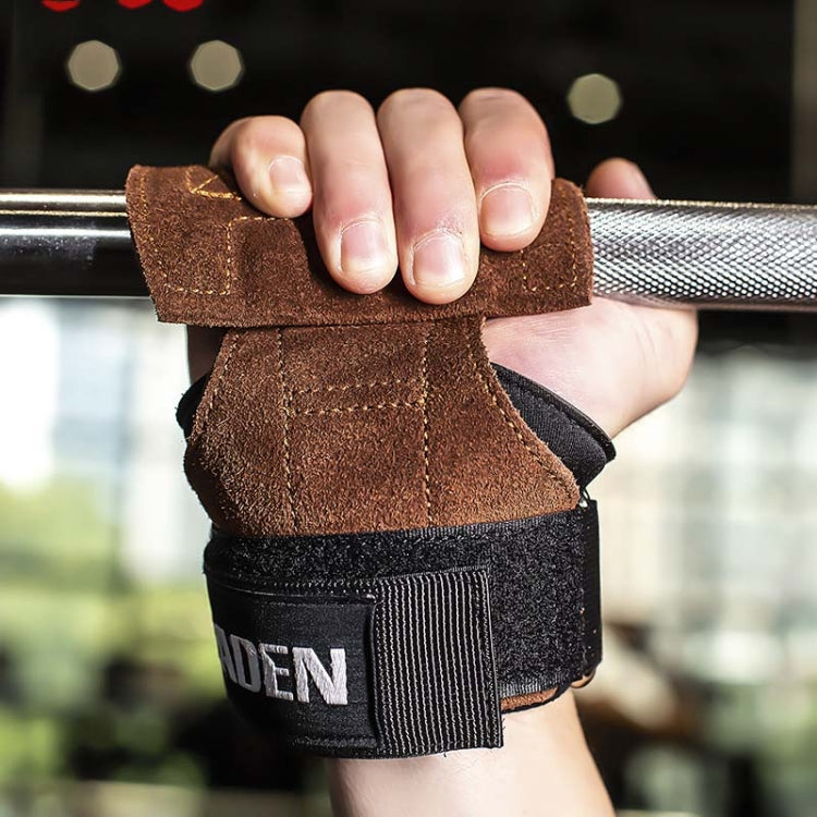 ถุงมือช่วยดึงข้อ EADEN สำหรับบาร์แนวนอน พร้อมสายรัดข้อมือกันลื่น สนับสนุนข้อมือสำหรับฟิตเนส, S, M