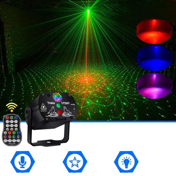 MN-R60 ไฟเลเซอร์ขนาดเล็กชาร์จ USB เปิดใช้งานด้วยเสียง ไฟบรรยากาศเลเซอร์ LED สำหรับคริสต์มาสและความบันเทิงในบ้าน ไฟเวที