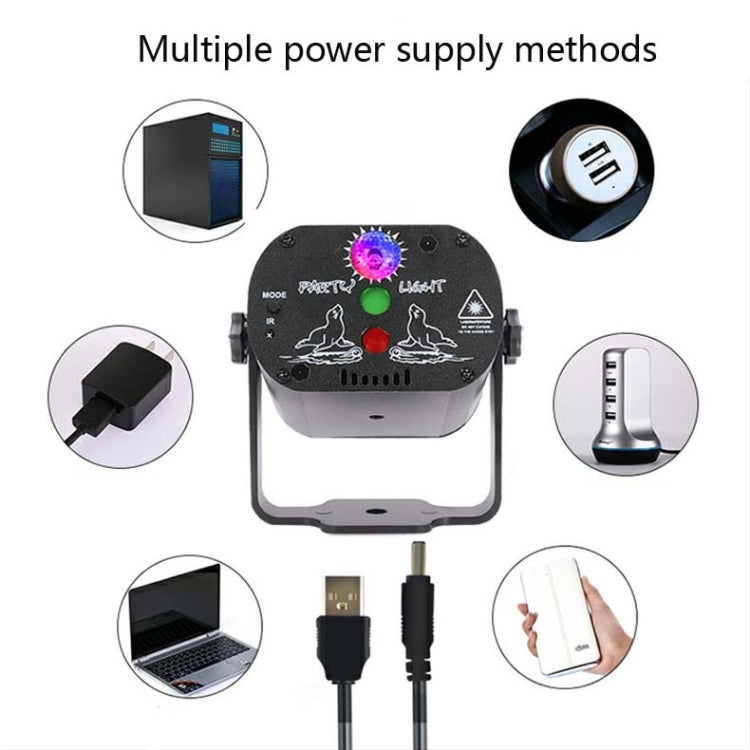MN-R60 ไฟเลเซอร์ขนาดเล็กชาร์จ USB เปิดใช้งานด้วยเสียง ไฟบรรยากาศเลเซอร์ LED สำหรับคริสต์มาสและความบันเทิงในบ้าน ไฟเวที