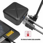 ฐานอะแดปเตอร์ AC สำหรับฉายภาพและชาร์จแบบมัลติฟังก์ชัน รองรับ Android/PC/Lite สำหรับ Switch, สีดำ+ปลั๊ก US, สีดำ+ปลั๊ก EU, สีดำ+ปลั๊ก UK