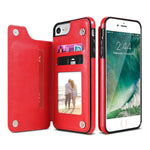 Retro PU Leather Case Multi Card Holders Phone Cases for iPhone 6 Plus & 6s Plus, iPhone 6 Plus, v