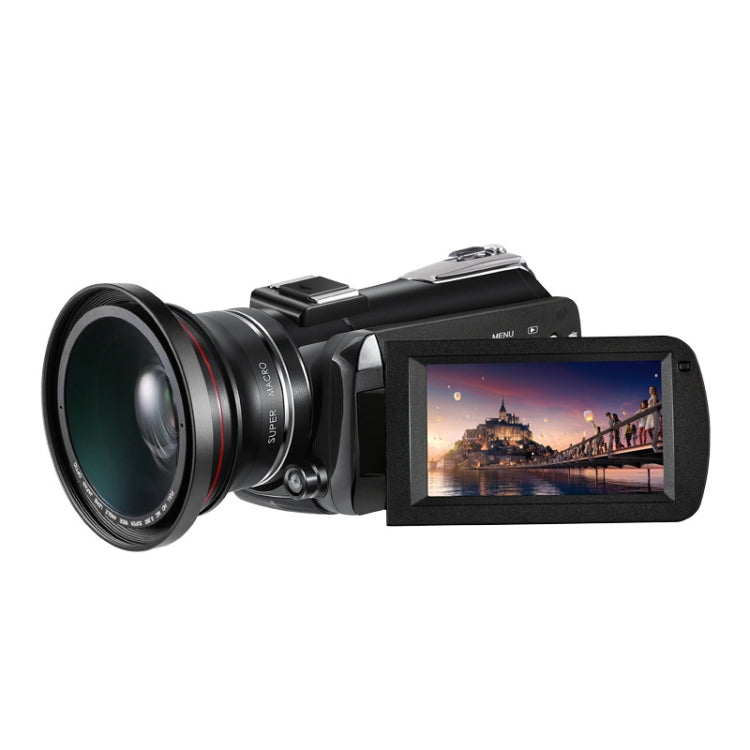 ORDRO AC5 กล้องวิดีโอดิจิตอล DV ซูมออปติคอล 12X 4K HD พร้อม WiFi และการมองเห็นในที่มืด, รุ่นมาตรฐาน, มาตรฐาน + ไมโครโฟน, มาตรฐาน + ไมโครโฟน + ขาตั้งมือถือ, มาตรฐาน + ไมโครโฟน + ไฟเติมแสง