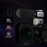 ORDRO AC5 กล้องวิดีโอดิจิตอล DV ซูมออปติคอล 12X 4K HD พร้อม WiFi และการมองเห็นในที่มืด, รุ่นมาตรฐาน, มาตรฐาน + ไมโครโฟน, มาตรฐาน + ไมโครโฟน + ขาตั้งมือถือ, มาตรฐาน + ไมโครโฟน + ไฟเติมแสง