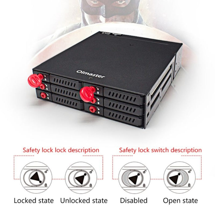 กล่องฮาร์ดดิสก์ไดรฟ์ออปติคอล 6 ช่อง OImaster MR-6601, MR-6601