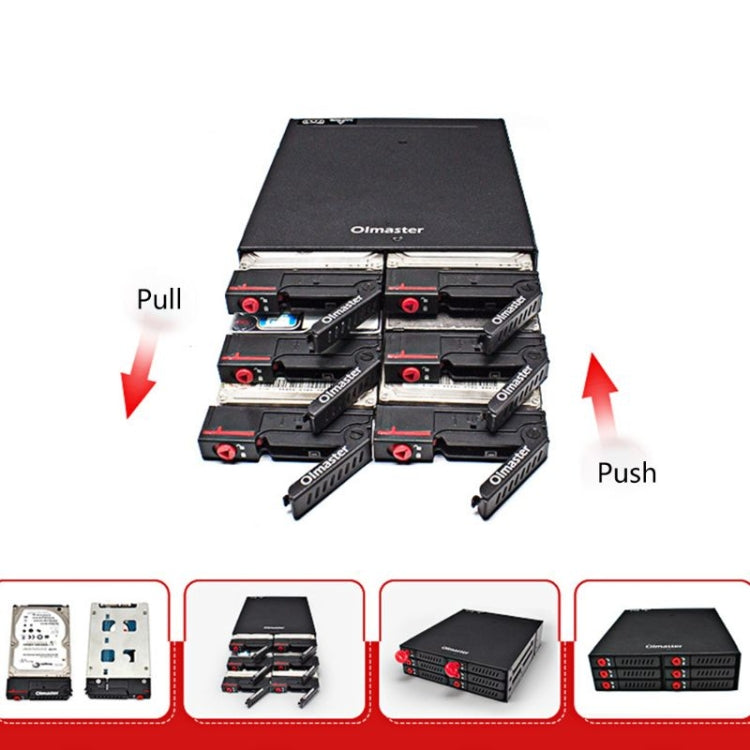 กล่องฮาร์ดดิสก์ไดรฟ์ออปติคอล 6 ช่อง OImaster MR-6601, MR-6601