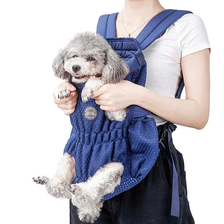 กระเป๋าเป้สัตว์เลี้ยง Doglemi สำหรับออกนอกบ้าน กระเป๋าสะพายไหล่สุนัขและแมว ตาข่ายระบายอากาศ ขนาด M, L