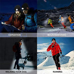 หมวกถัก LED สำหรับวิ่งกลางคืนและตกปลา กลางแจ้ง บลูทูธ 5.0