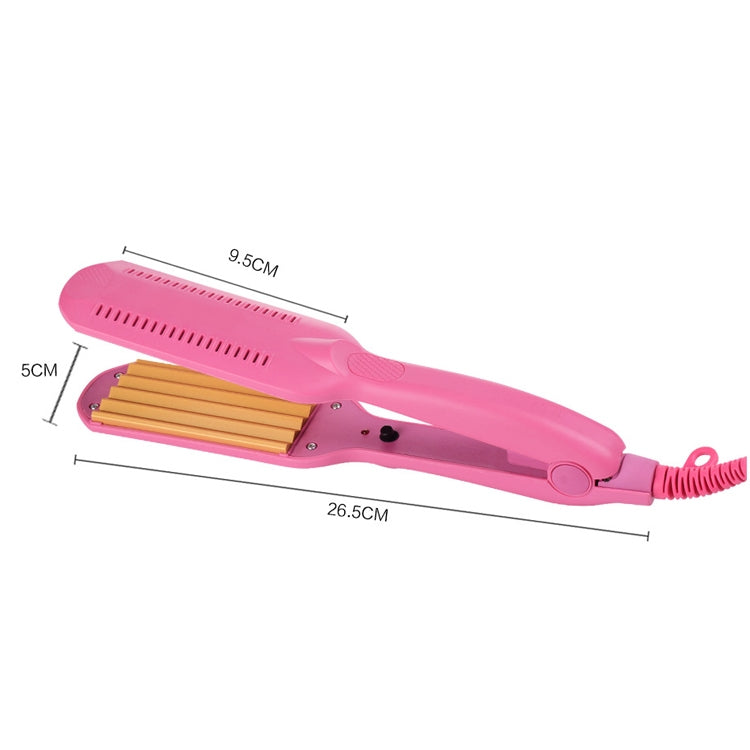 ที่ม้วนผมเซรามิกมืออาชีพ 220V ลอนคลื่นลอนลูกฟูก สีน้ำเงิน ชมพู แดง แดงกุหลาบ ขาว