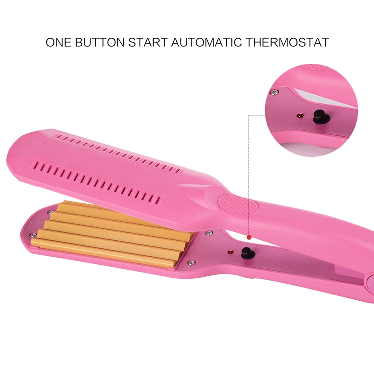 ที่ม้วนผมเซรามิกมืออาชีพ 220V ลอนคลื่นลอนลูกฟูก สีน้ำเงิน ชมพู แดง แดงกุหลาบ ขาว