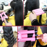 เครื่องม้วนผมเซรามิกอัตโนมัติ 20-32 ม.ม. แบบ 3 ลอน ไม้กวาดลอนใหญ่ ขนาด 32 มม.