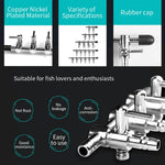 Fish Tank Oxygen Pipe Stainless Steel Distributor Oxygen Regulating Valve, One Head, Two Heads, Three Heads, Four Heads, Five Heads, Six Heads, Eight Heads, Ten Heads