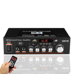 แอมป์ดิจิตอลสมาร์ท G919 พร้อมบลูทูธ / USB / SD / FM ขนาดเล็ก พร้อมปลั๊ก EU